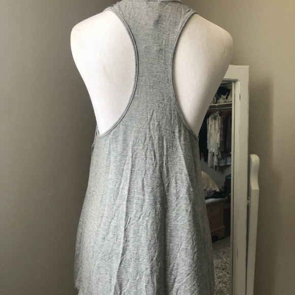 Free People Grey Racer Back Tank - Picture 2 of 6